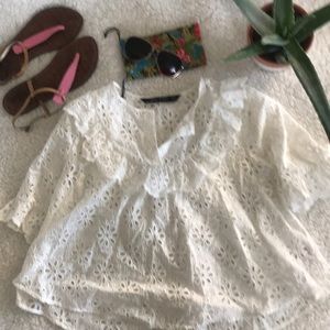 Zara NWOT White Top✨🌻 Small